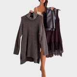 Tereza - Completo elegante di maglione e vestito