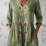 "Elise | Blusa Lunga con Decolleté a V".