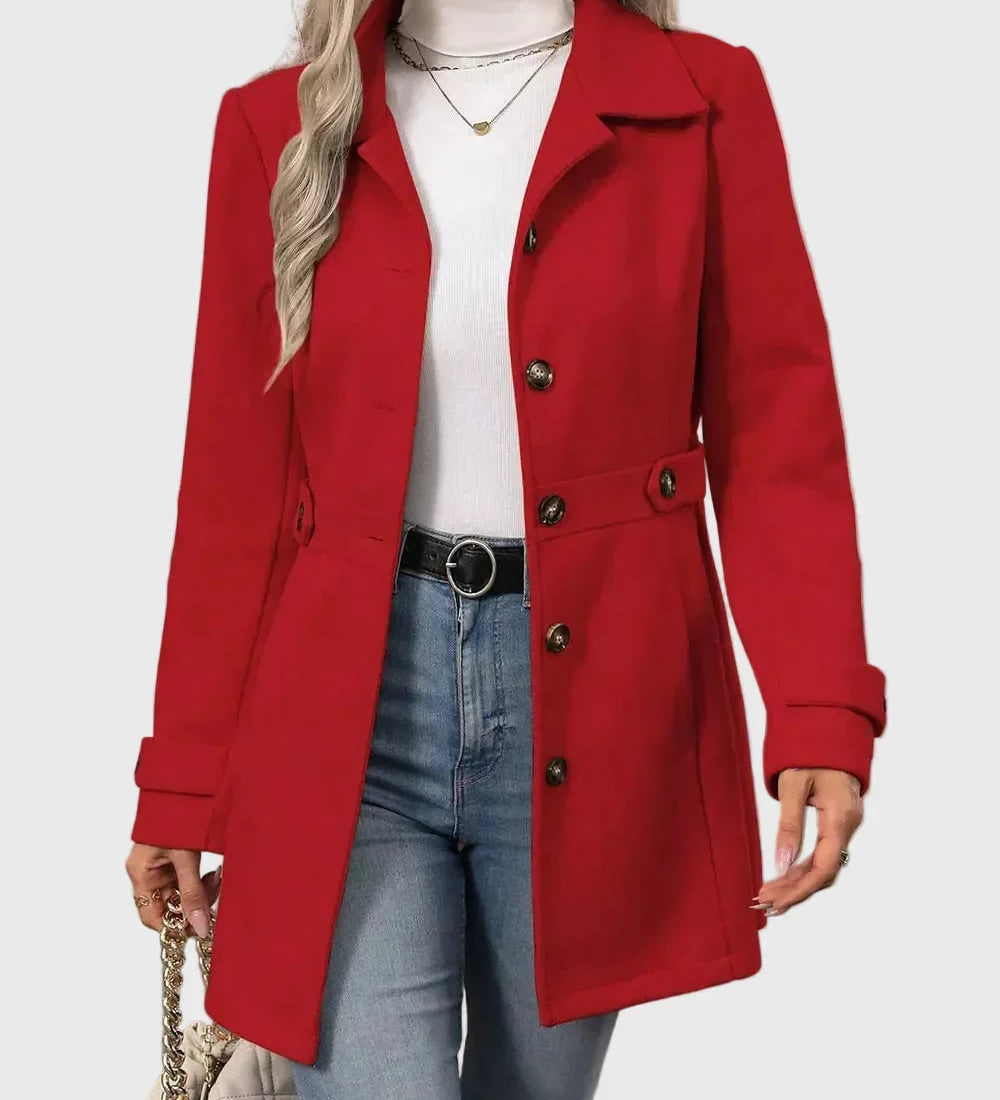 Veronika – Cappotto urbano premium con bottoni