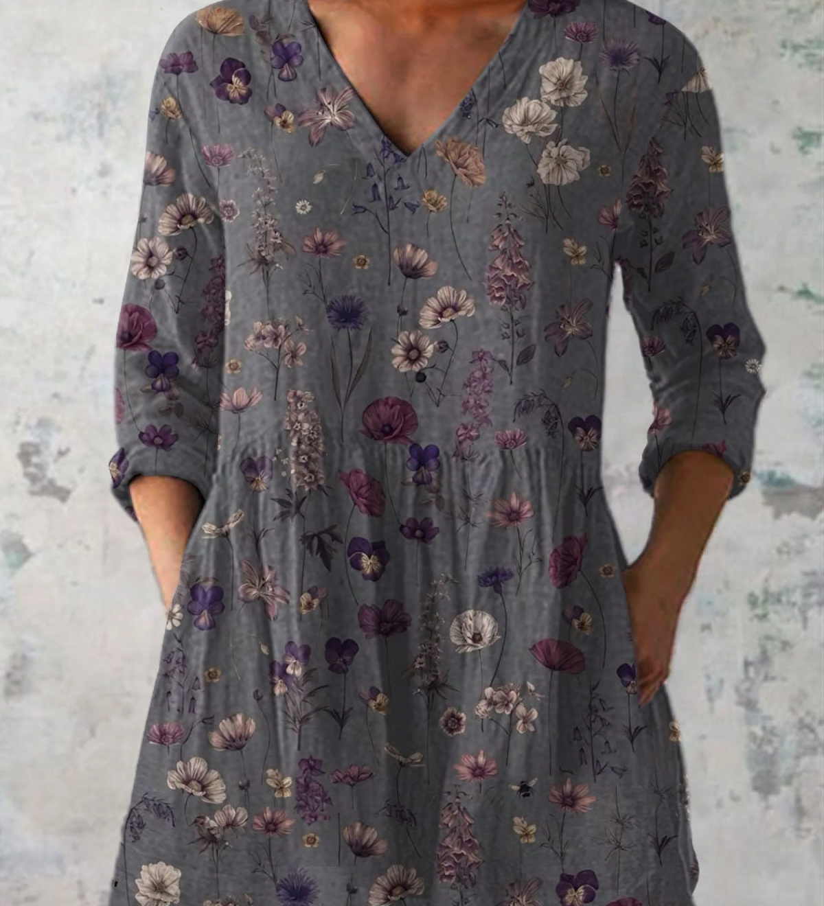 Audrey | Camicia a Manica Lunga con Scollatura a V Bella Roma