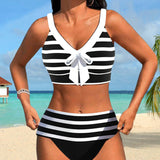 Varenna - High-Waisted Striped Bikini