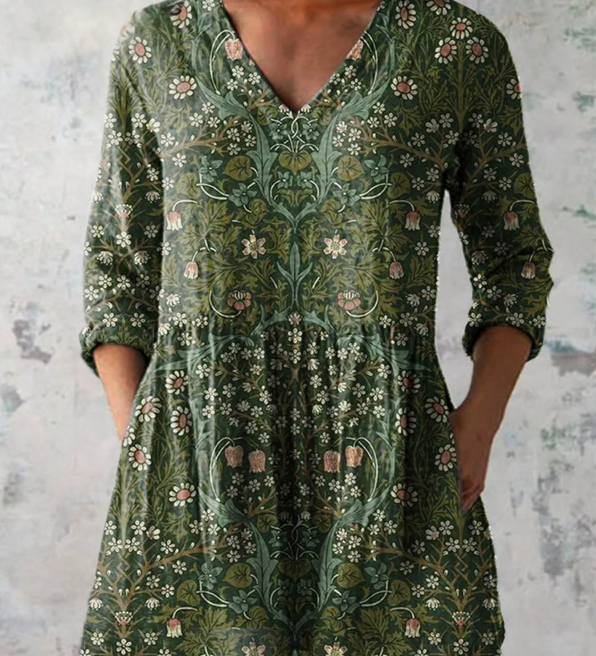 Julie | Blusa Lunga con Scollo a V Bella Roma