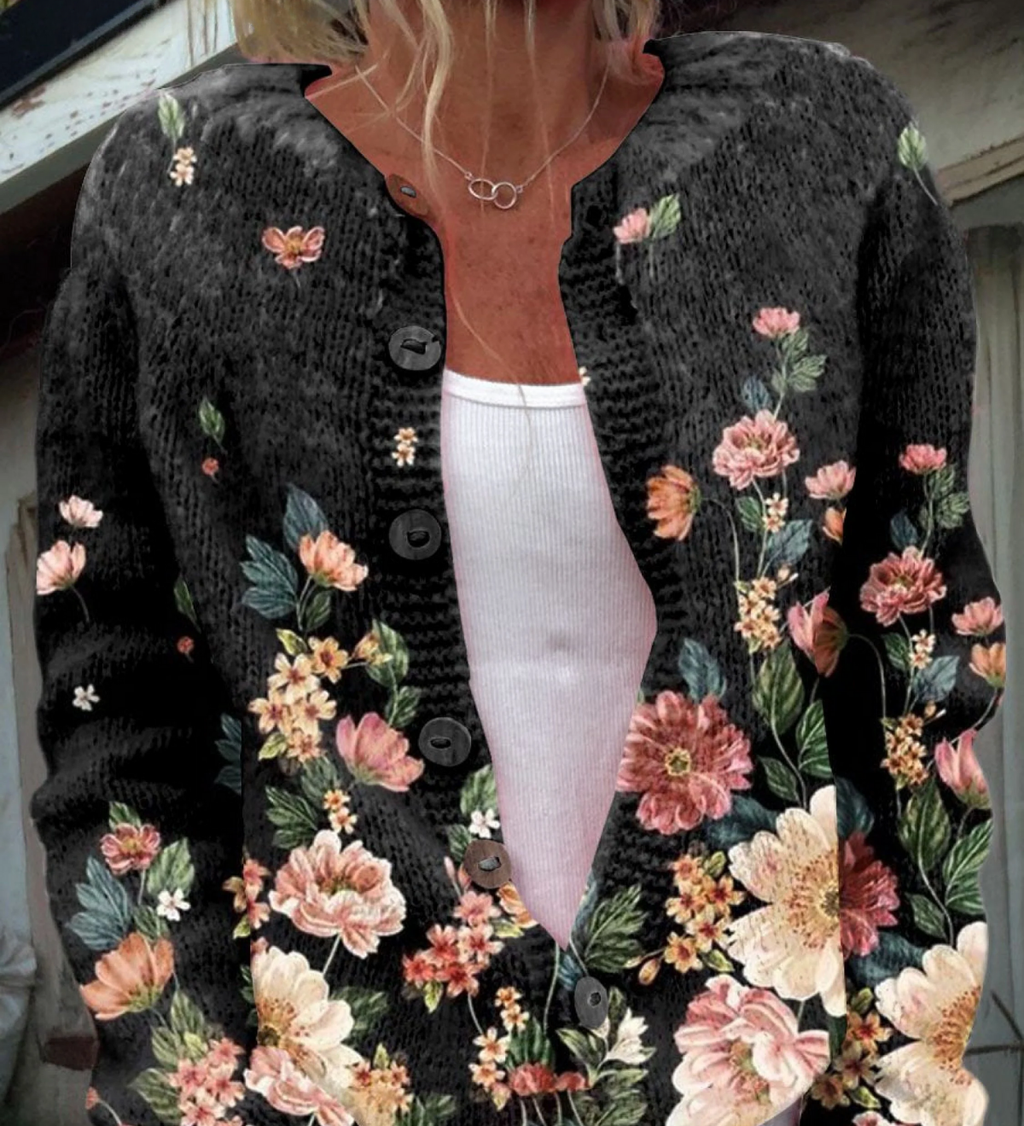 KIVARA | Vintage Floral Cardigan