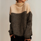 "Norah | Maglione in Cotone con Collo Alto" can be rewritten as "Norah | Maglione in Cotone con Collo Alto Elegante".