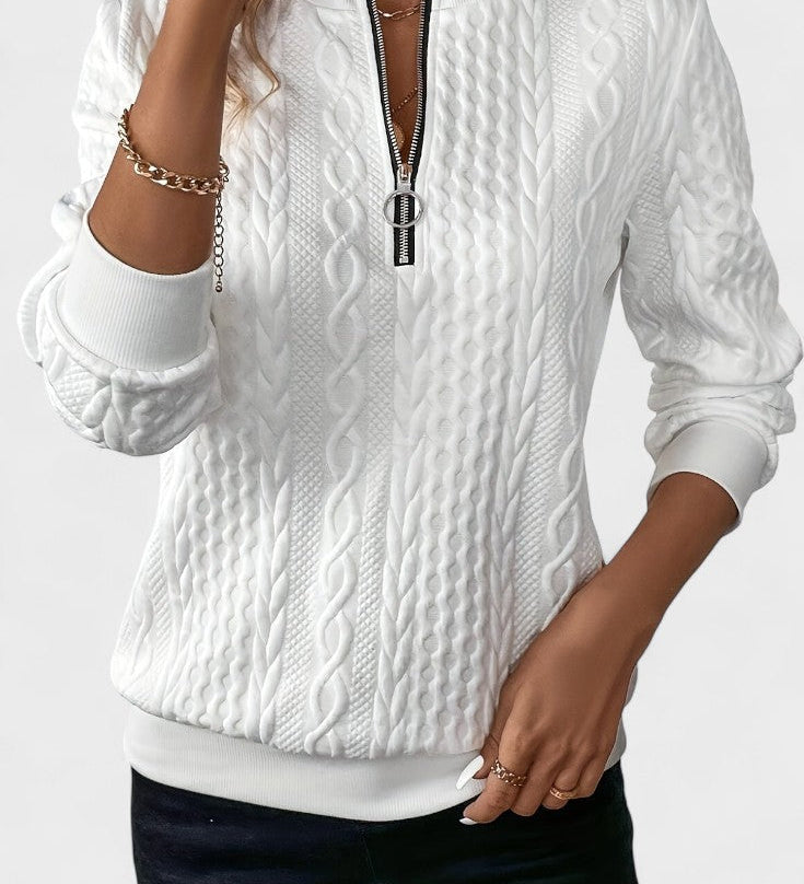 Nela™ | Maglione con zip per donne