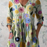 Louise | Blusa Lunga con Scollo a V
