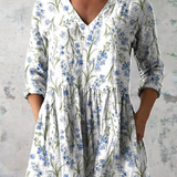 Jeanne | Blusa Lunga con Scollatura a V Elegante