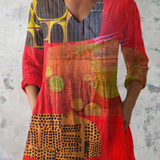 Lucie | Blusa Lunga con Scollatura a V Elegante