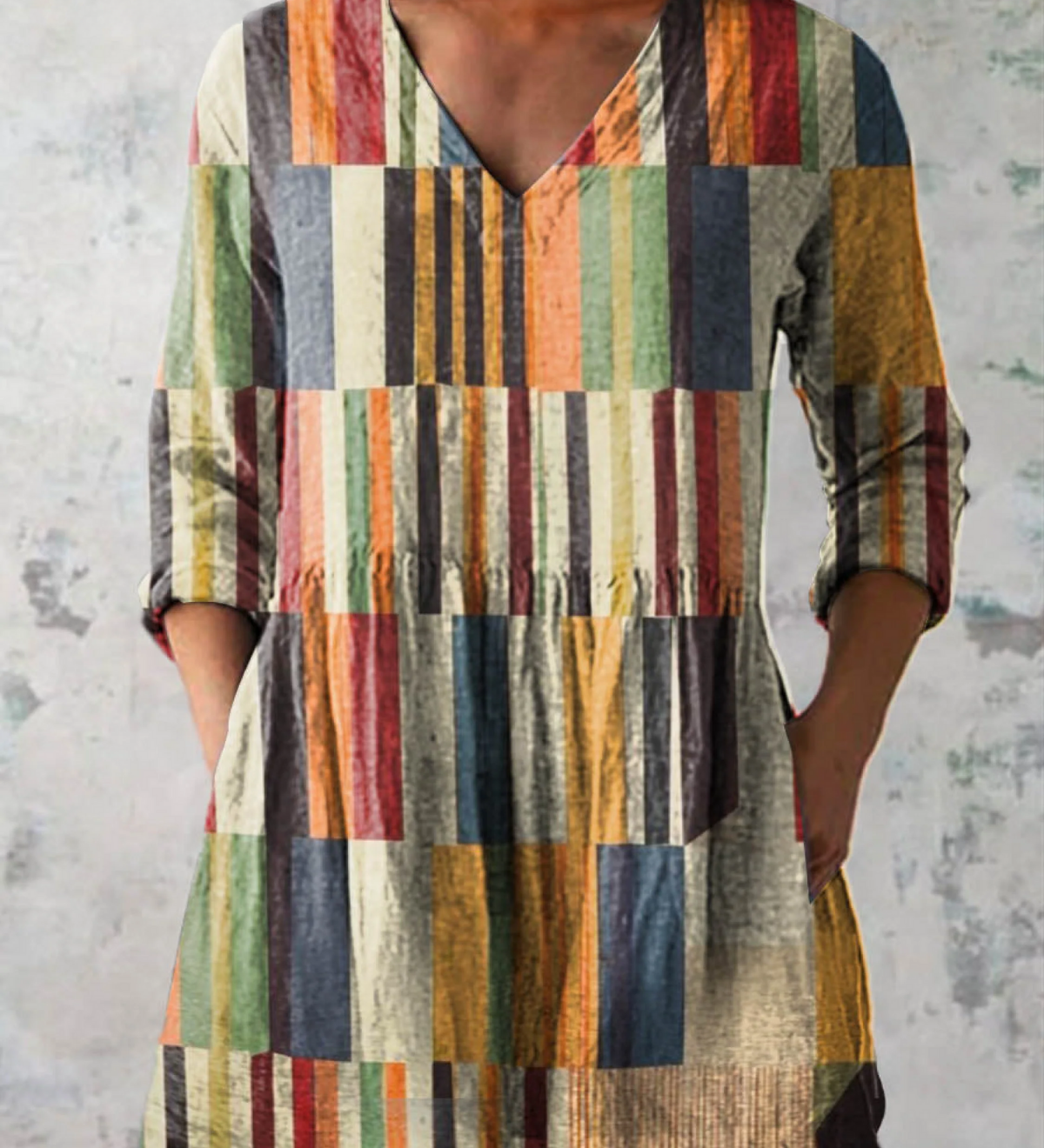 Chloe | Blusa Lunga con Scollo a V Bella Roma