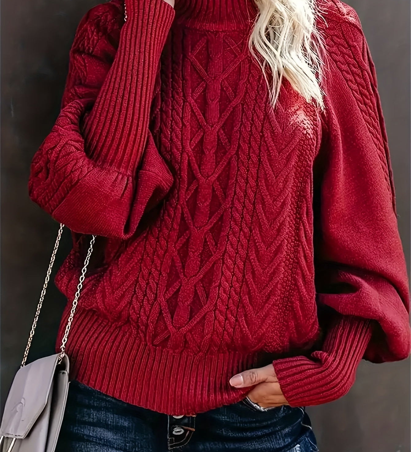 Lory | Maglione Lungo Casual con Maniche Lunghe