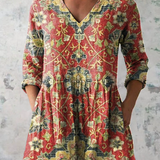 "Lea | Camicia Lunga con Collo a V".