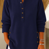 NEVA | Henley Tunic with Buttons