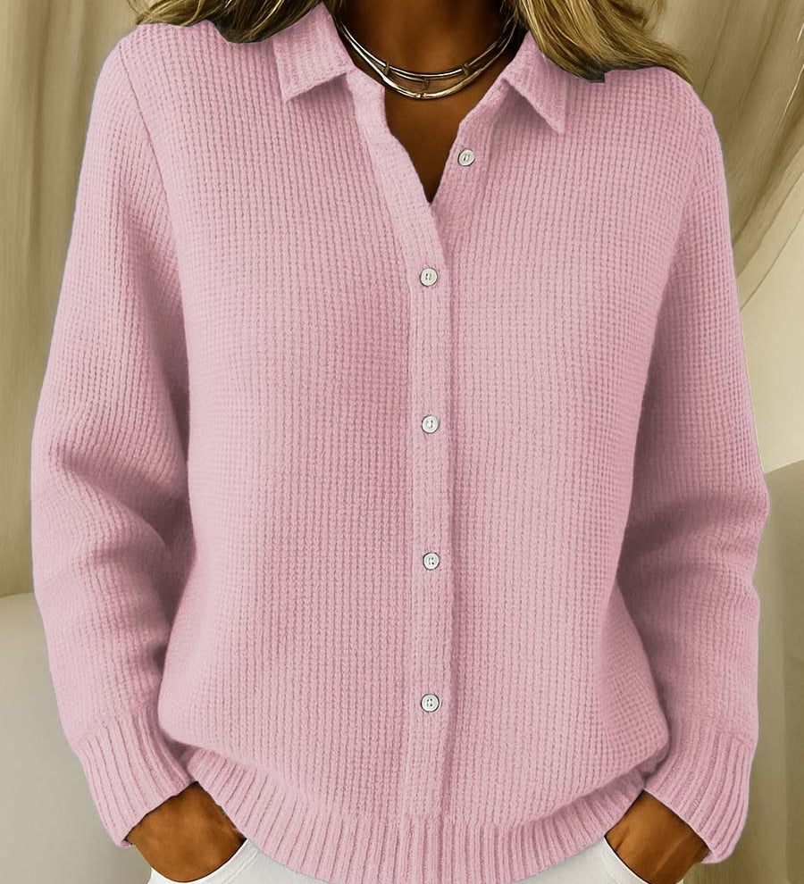 Adéla – Camicia elegante da donna in maglia con bottoni