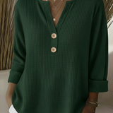 LUCINDA | HENLEY BUTTON-UP TOP