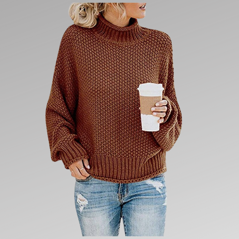 Ivana – Maglione da donna comodo a collo alto