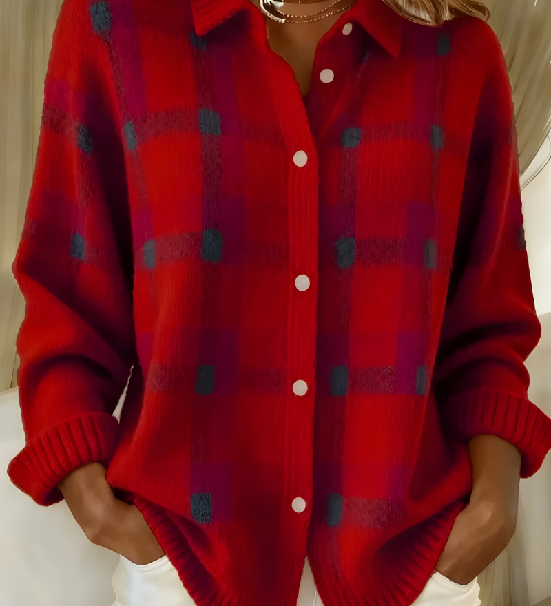 ANNA | Striped Knit Cardigan