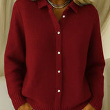 Katrina | Cardigan in Maglia Testurizzata con Bottoni