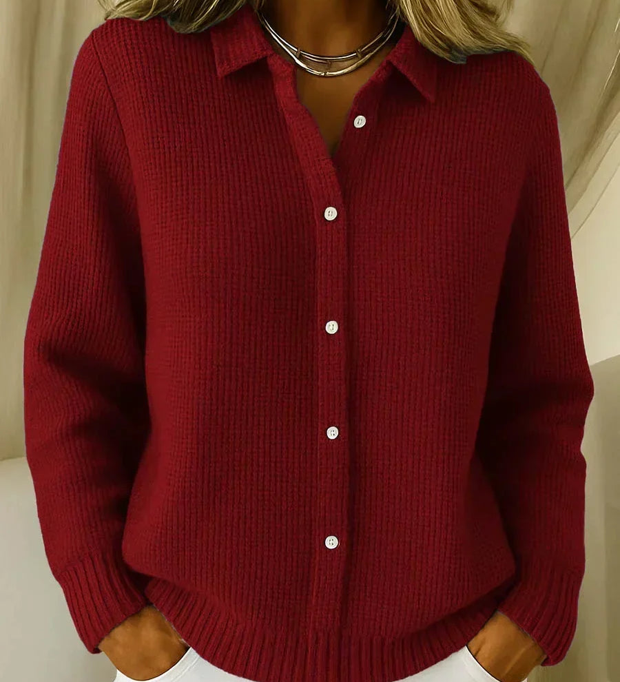 Katrina | Cardigan in Maglia Testurizzata con Bottoni