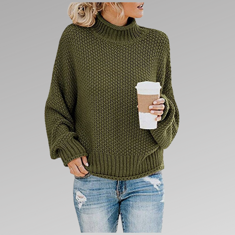 Ivana – Maglione da donna comodo a collo alto