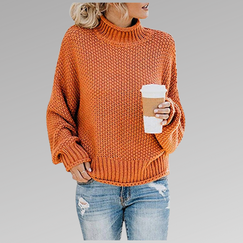 Ivana – Maglione da donna comodo a collo alto