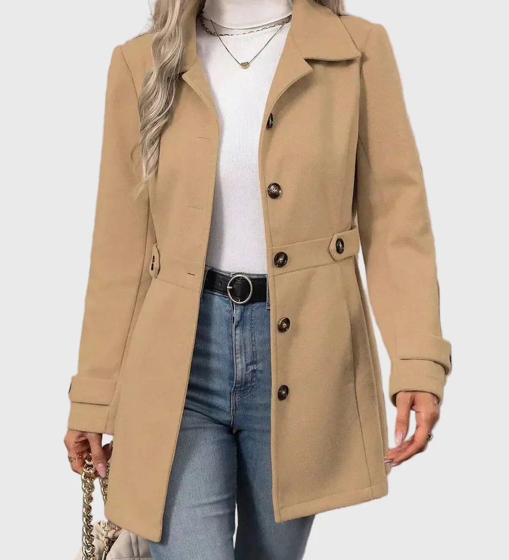 Veronika – Cappotto urbano premium con bottoni