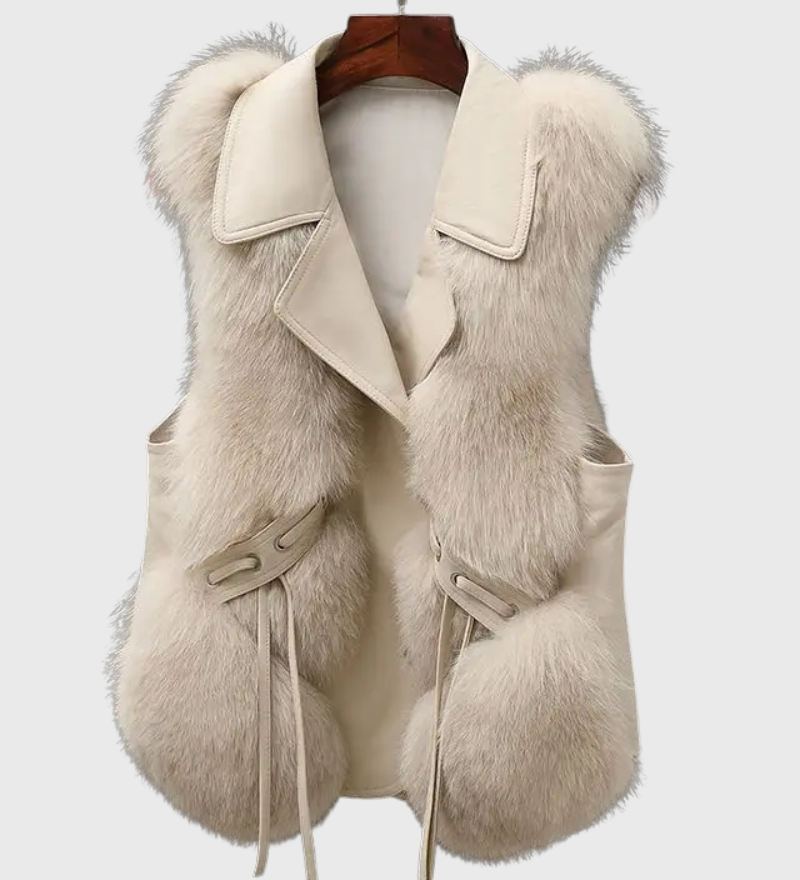 Alina™ gilet in pelle – Elegante e senza tempo
