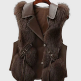 Alina™ gilet in pelle – Elegante e senza tempo