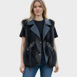 Alina™ gilet in pelle – Elegante e senza tempo