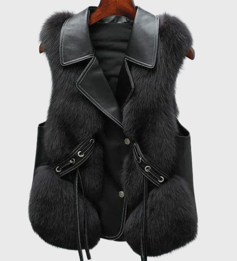 Alina™ gilet in pelle – Elegante e senza tempo