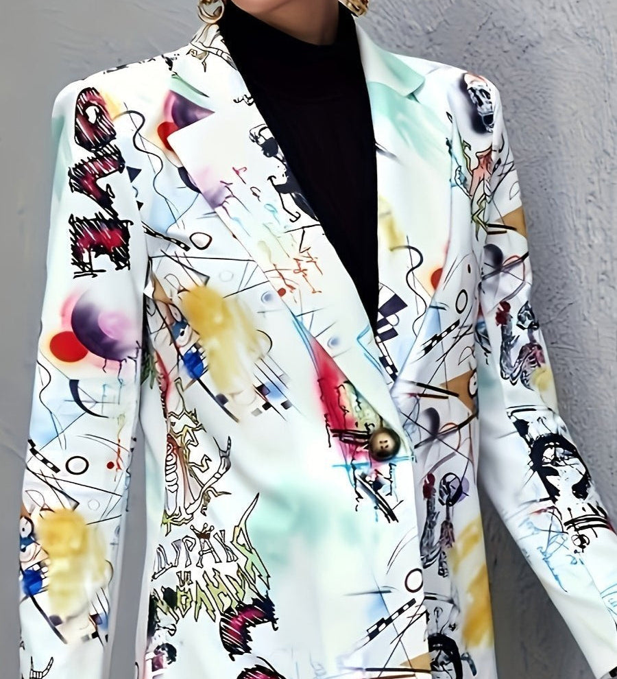 Avery - Blazer Graffiti Stiloso Bella Roma
