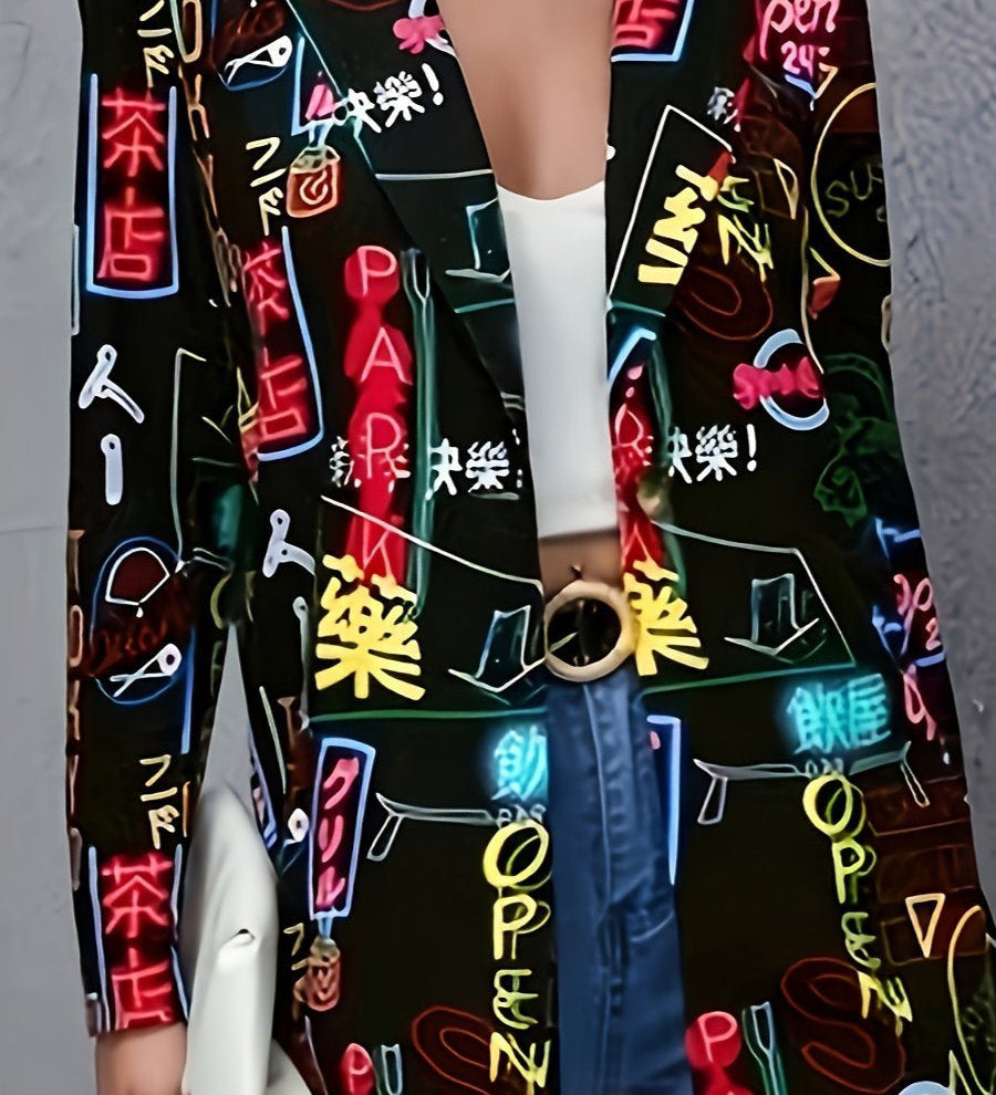 Avery - Blazer Graffiti Stiloso Bella Roma