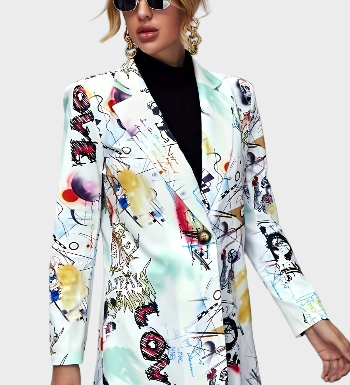 Avery - Blazer Graffiti Stiloso Bella Roma