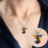 Gioiello colibrì colorato