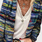 Maglione lavorato a maglia colorato