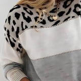 Diane | Maglione a Maglia con Motivo Leopardo