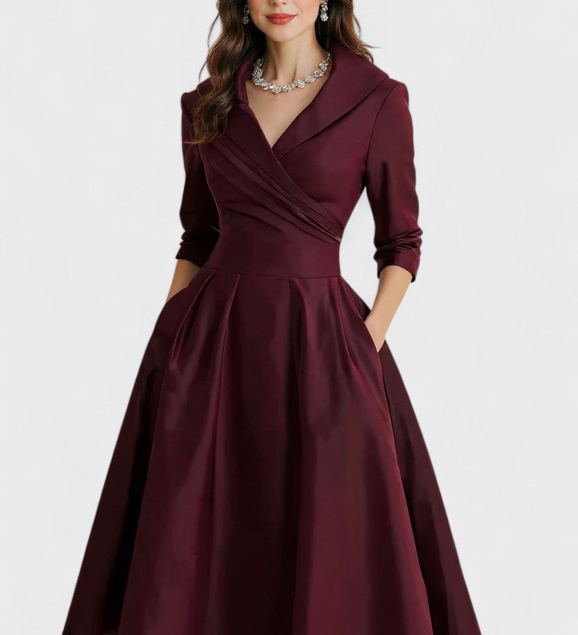 Ceryn | Abito Midi in Satin