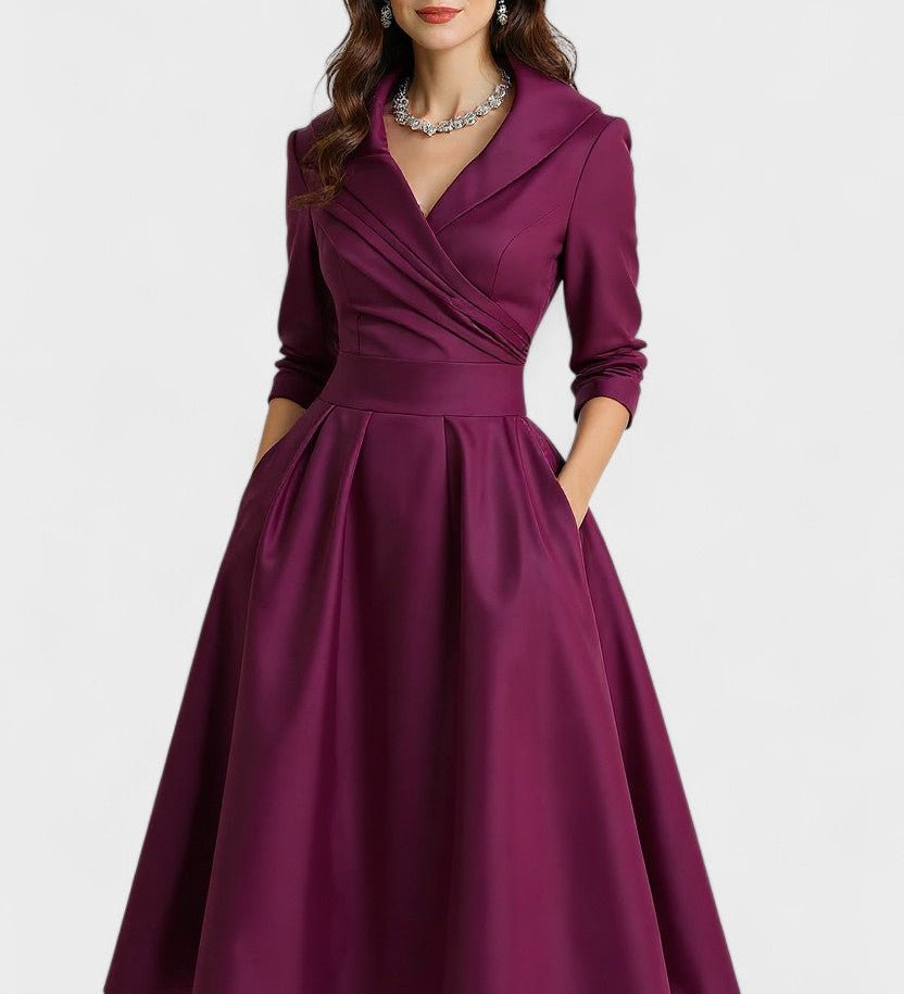 Ceryn | Abito Midi in Satin