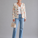 Greta™ | Vintage Floral Knit Cardigan