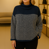 "Norah | Maglione in Cotone con Collo Alto" can be rewritten as "Norah | Maglione in Cotone con Collo Alto Elegante".