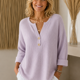LUCINDA | HENLEY BUTTON-UP TOP