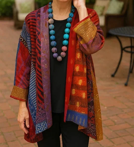 Astrid | Cardigan Elegante con Drappeggio Raffinato