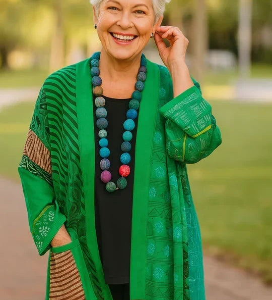 Astrid | Cardigan Elegante con Drappeggio Raffinato