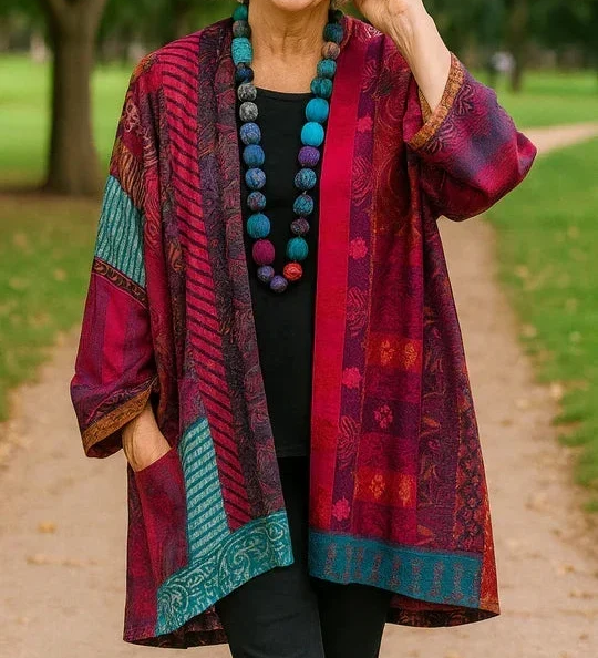 Astrid | Cardigan Elegante con Drappeggio Raffinato