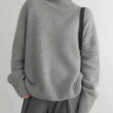 Amaya | Lussuoso Maglione in Cashmere con Collo Alto