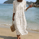 Fiorella – Abito con Ricamo Floreale