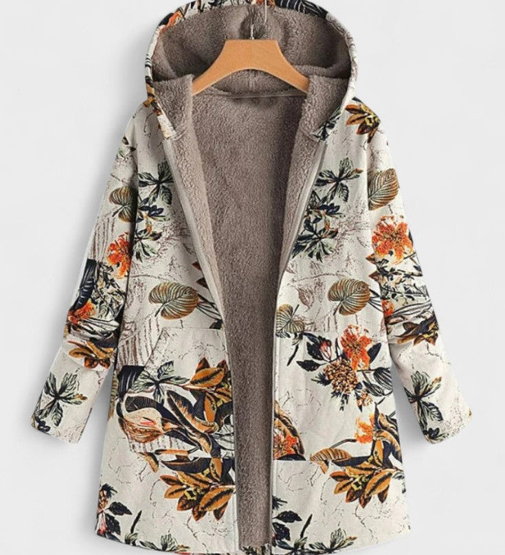 Fleural™ – Giacca in fleece floreale