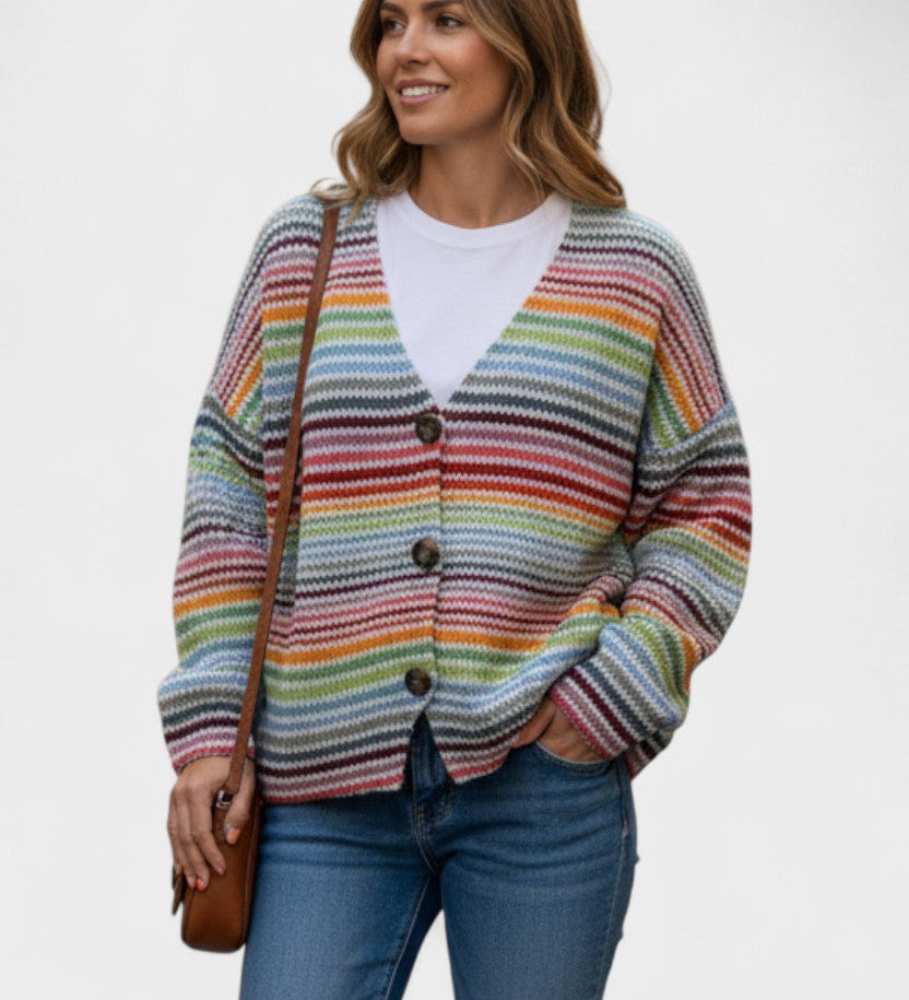 Fran™ | Cardigan vivace con bottoni