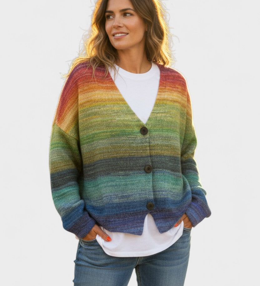 Fran™ | Cardigan vivace con bottoni
