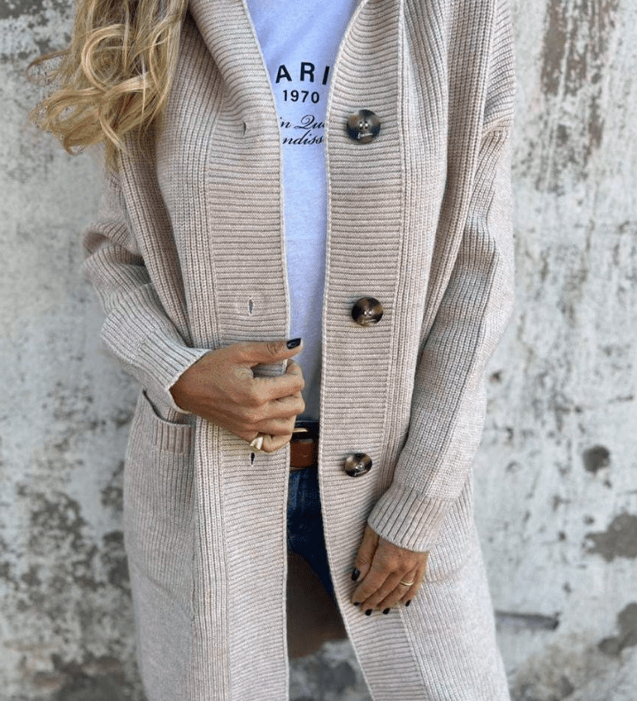 Giselle Cappotto Lungo In Maglia