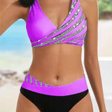 Mona - Bikini con Stampa in Toni Caldi